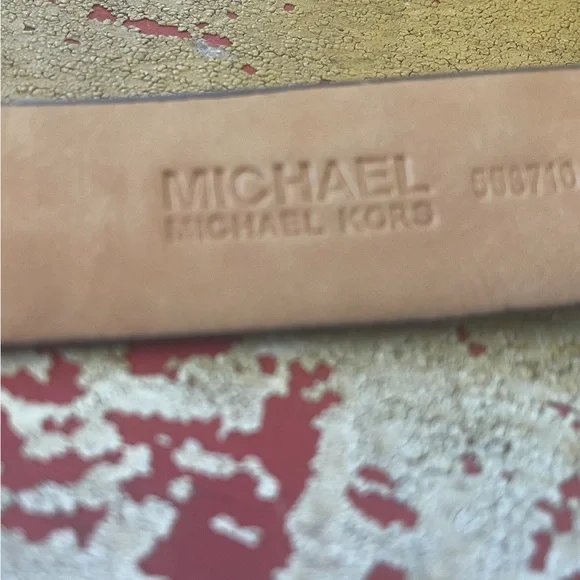 Michael Kors Leopard Print Belt with Gold Buckle - Picture 3 of 5